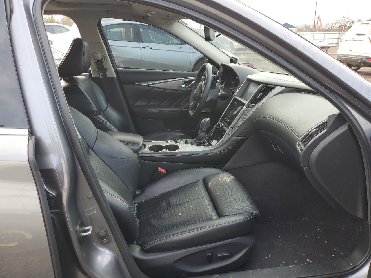 2019 Infiniti Q50 VIN JN1EV7AR3KM594305 Copart auction photo, side / rear end damage thumbnail 7