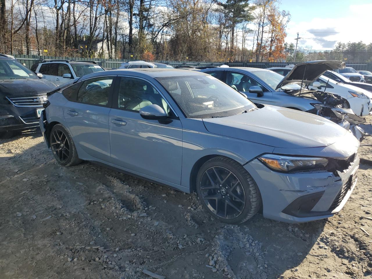 2022 Honda Civic VIN 19XFL1H80NE007417 Copart auction photo, frame damage / rear end damage thumbnail 4