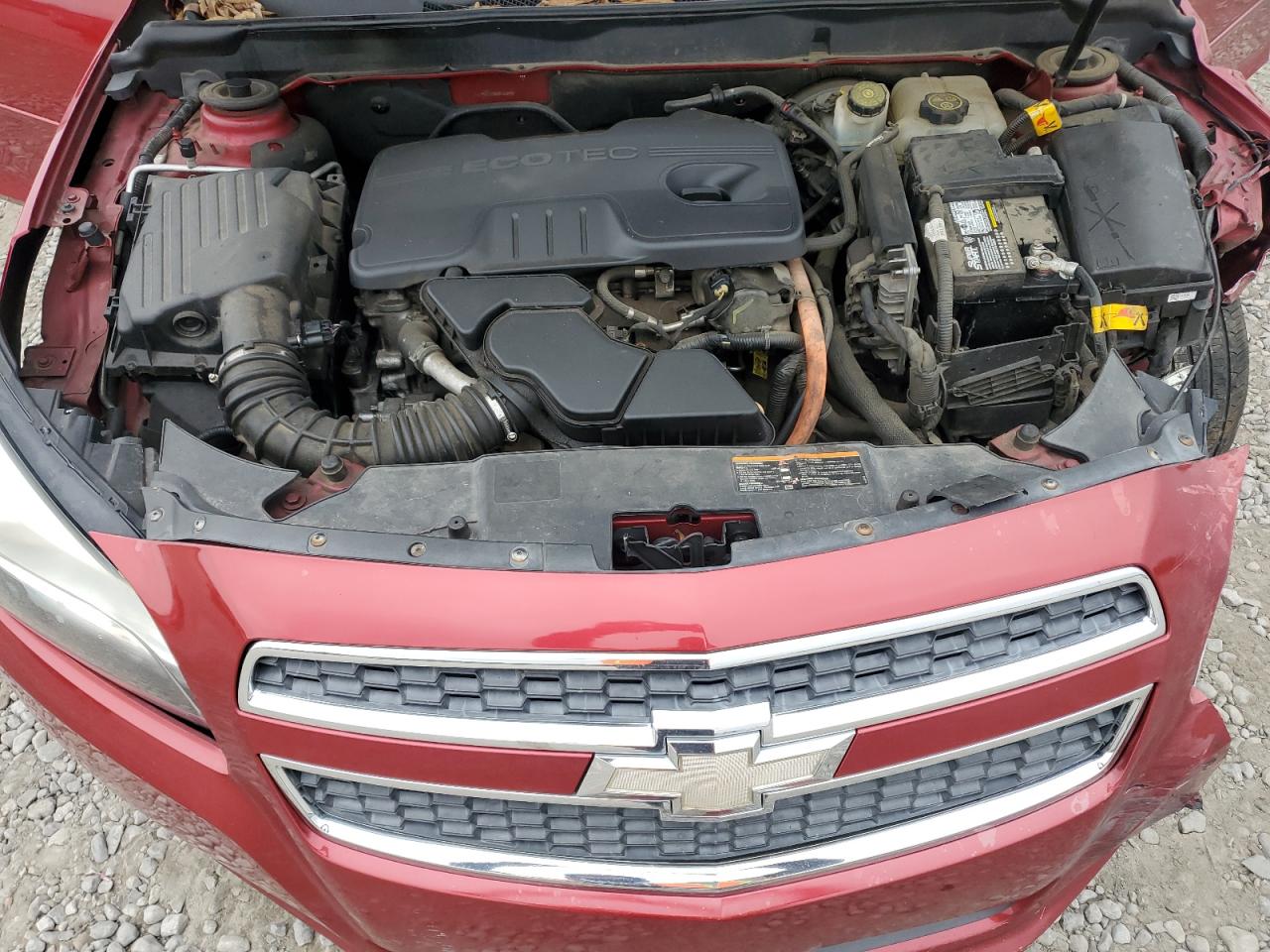 2013 Chevrolet Malibu VIN 1G11D5SR0DF163857 Copart auction photo, front end / side damage thumbnail 11