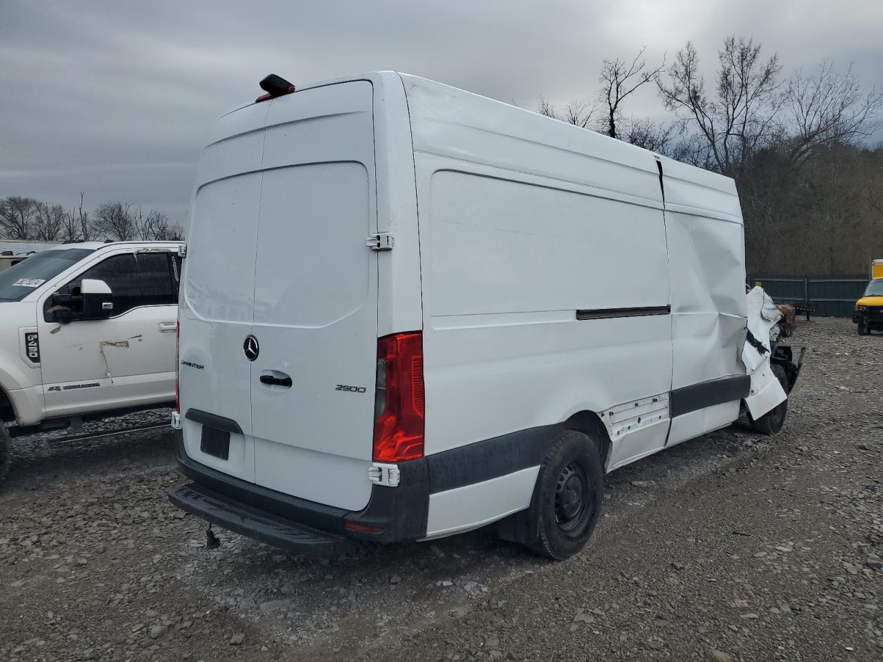 2024 Mercedes-Benz Sprinter VIN W1Y4KCHY9RT169562 Copart auction photo, top/roof / all over damage thumbnail 3