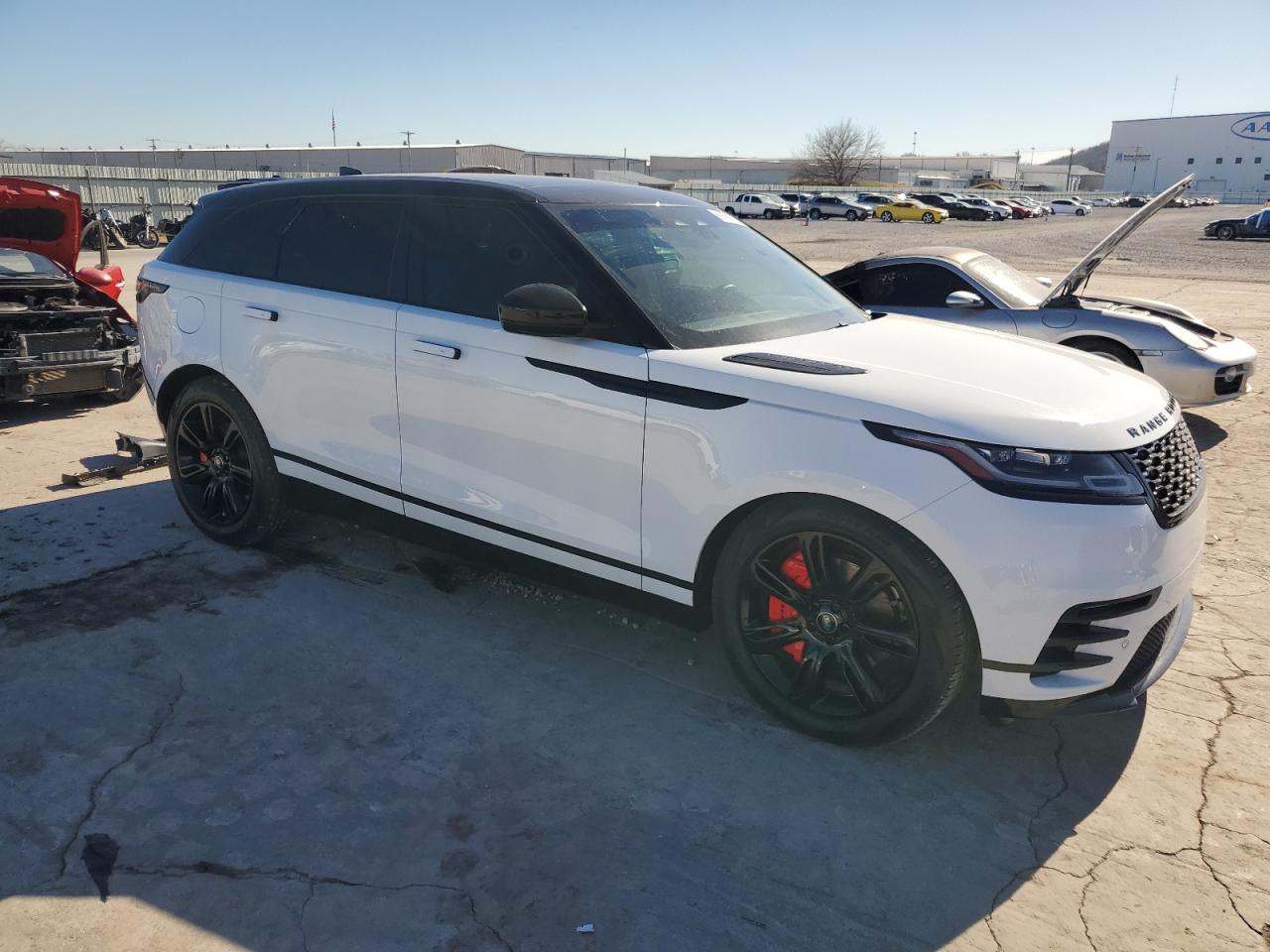 2022 Land Rover Range Rover VIN SALYT2EX6NA332028 Copart auction photo, side / undercarriage damage thumbnail 4