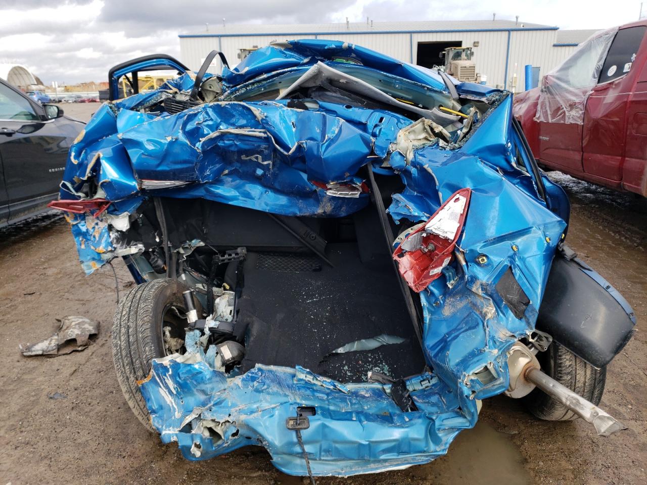 2023 KIA Rio VIN 3KPA24AD3PE584967 Copart auction photo, rear end / side damage thumbnail 6