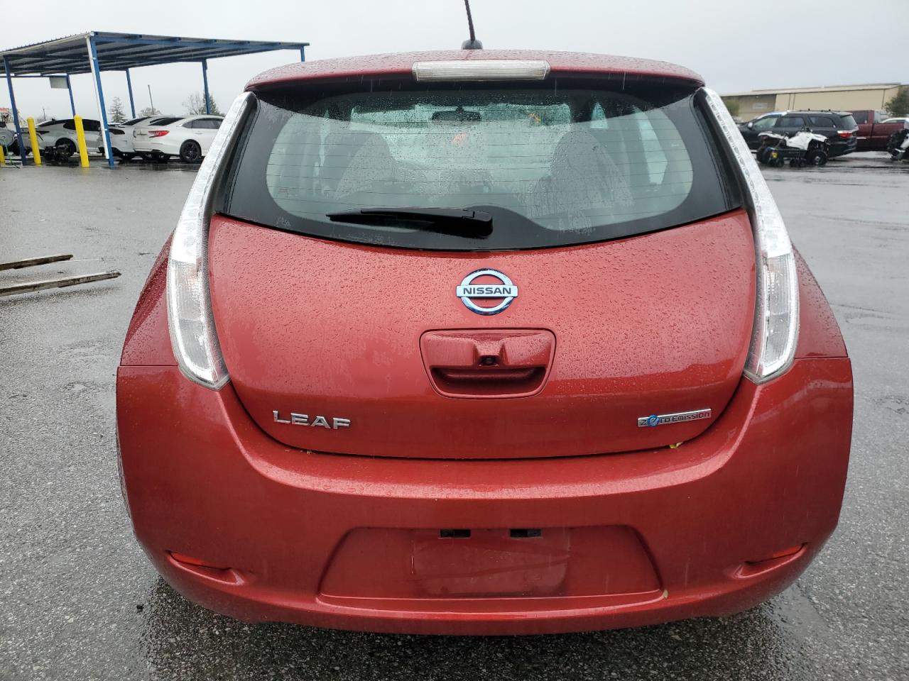 2015 Nissan Leaf VIN 1N4AZ0CP8FC305147 Copart auction photo, rear end / front end damage thumbnail 6