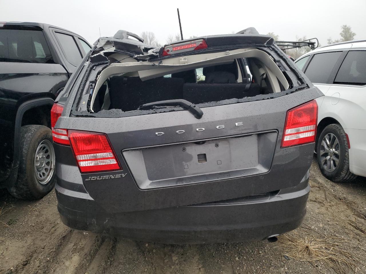 2018 Dodge Journey VIN 3C4PDCAB7JT498612 Copart auction photo, front end / top/roof damage thumbnail 6