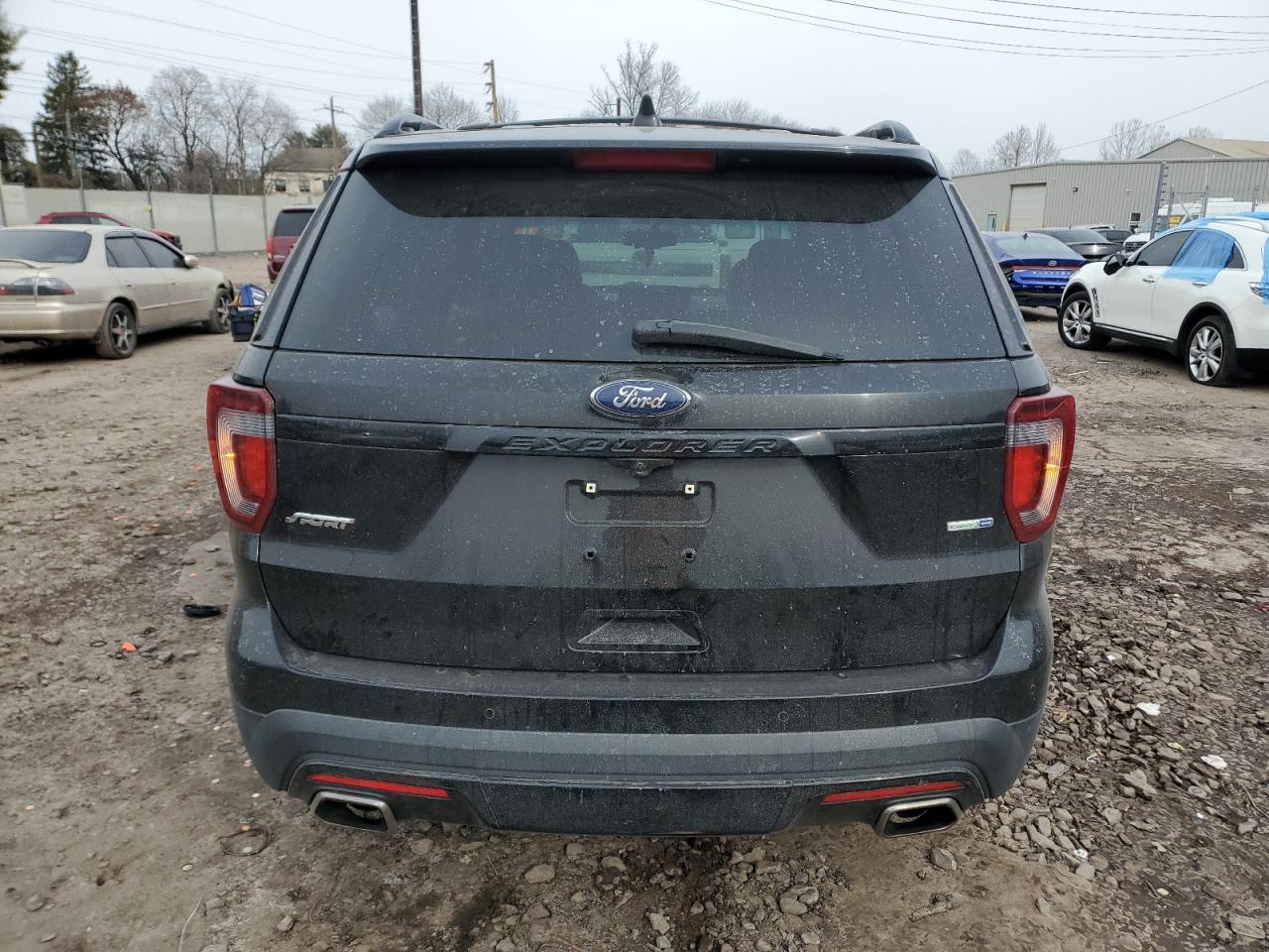 2016 Ford Explorer VIN 1FM5K8GT7GGC23728 Copart auction photo, vandalism / minor dent/scratches damage thumbnail 6