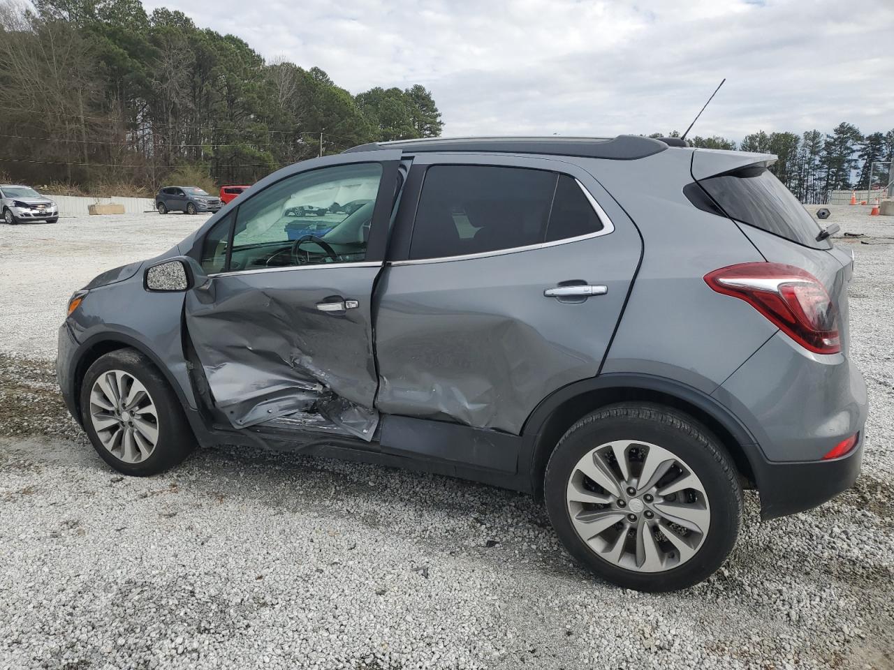 2019 Buick Encore VIN KL4CJASB6KB933658 Copart auction photo, side damage thumbnail 2