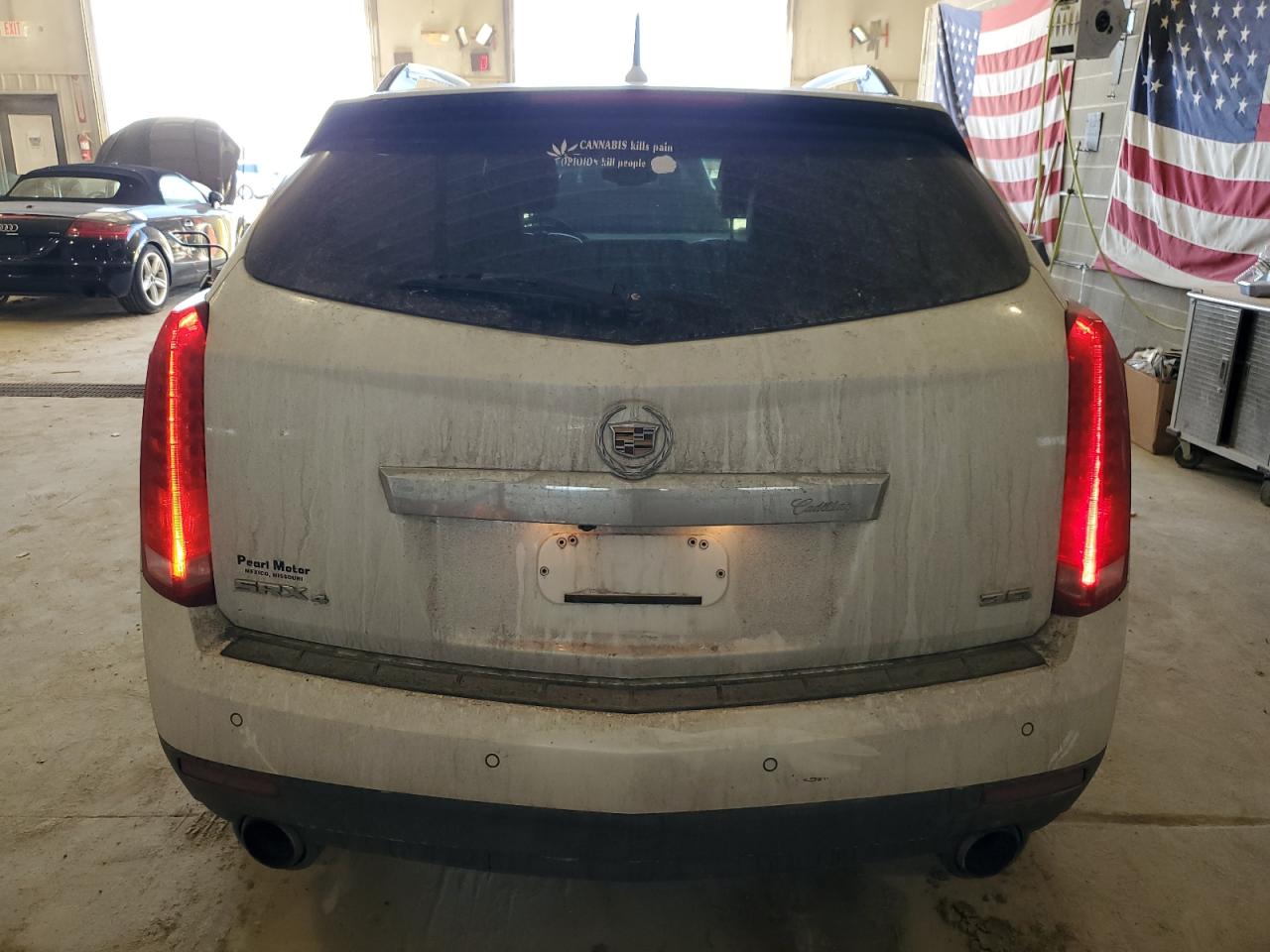 2012 Cadillac SRX VIN 3GYFNFE38CS657492 Copart auction photo, front end / side damage thumbnail 6