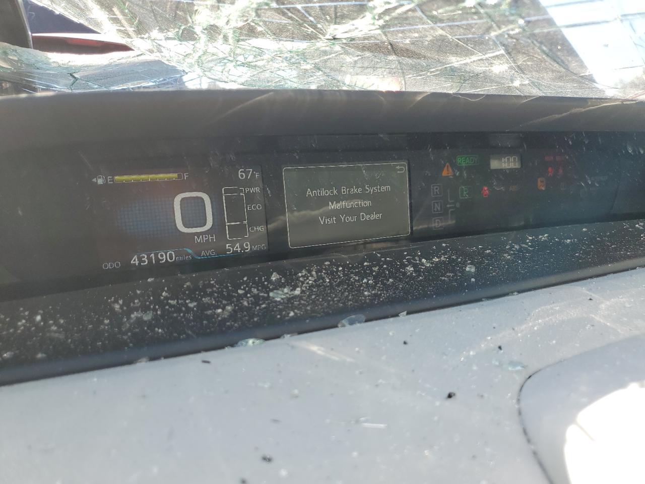 2018 Toyota Prius VIN JTDKARFU7J3066355 Copart auction photo, side / front end damage thumbnail 9