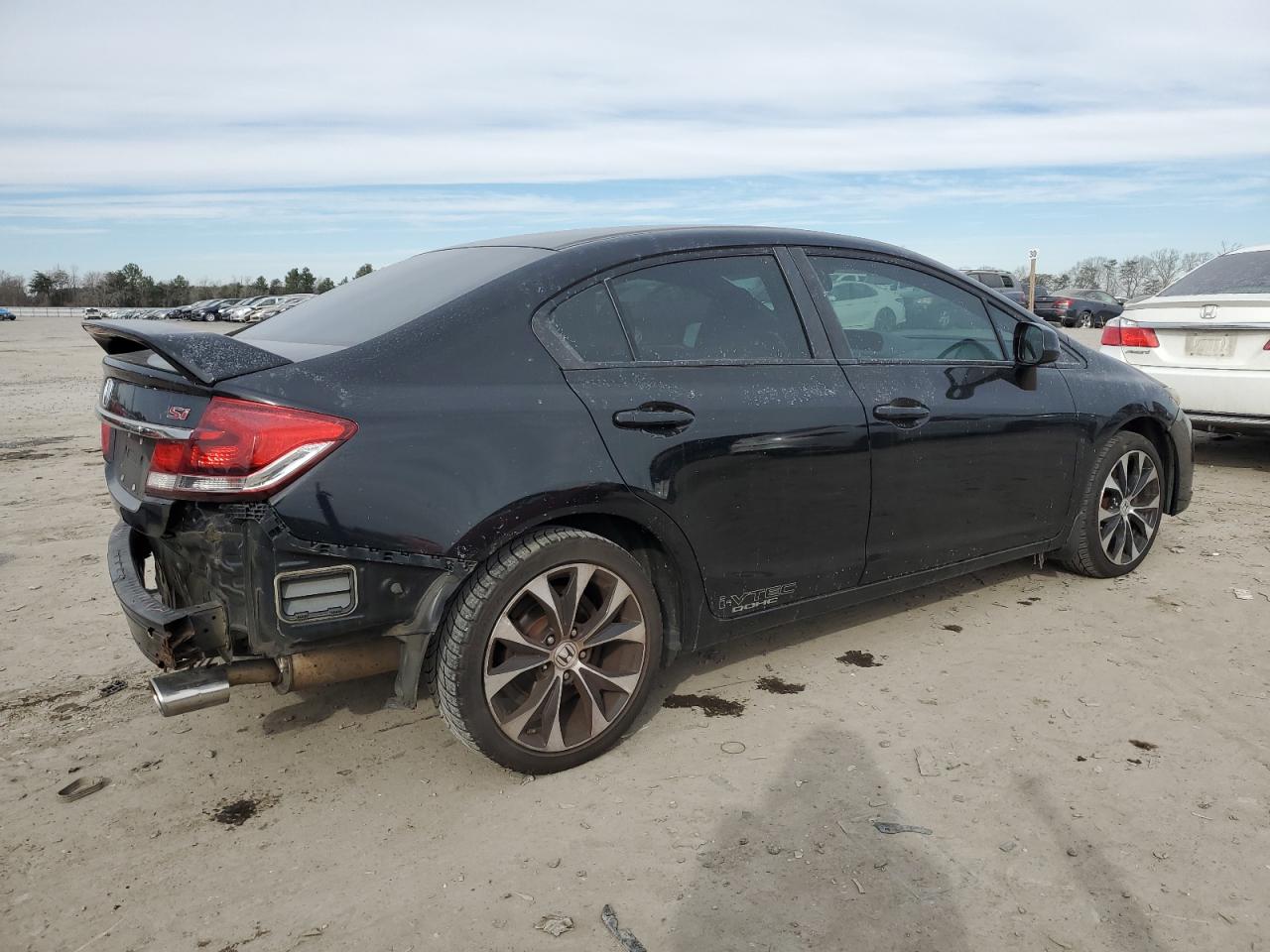 2013 Honda Civic VIN 2HGFB6E51DH706182 Copart auction photo, rear end damage thumbnail 3