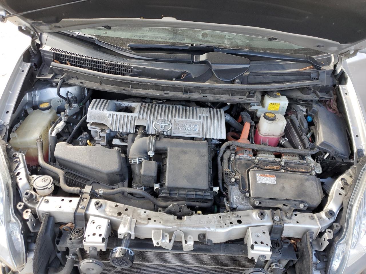 2014 Toyota Prius VIN JTDKN3DP1E3055484 Copart auction photo, front end / mechanical damage thumbnail 11