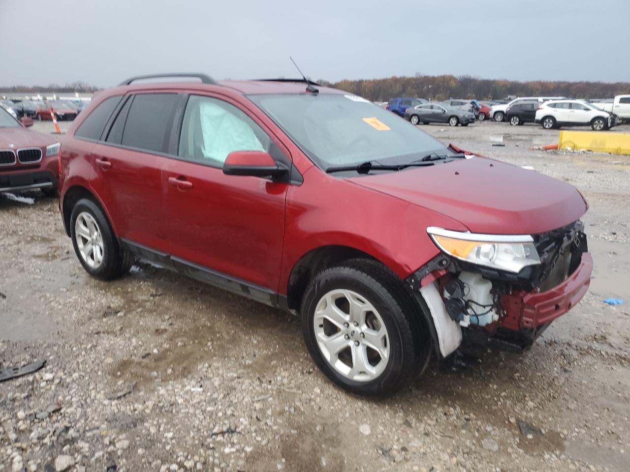 2014 Ford Edge VIN 2FMDK4JC6EBB46724 Copart auction photo, front end / side damage thumbnail 4