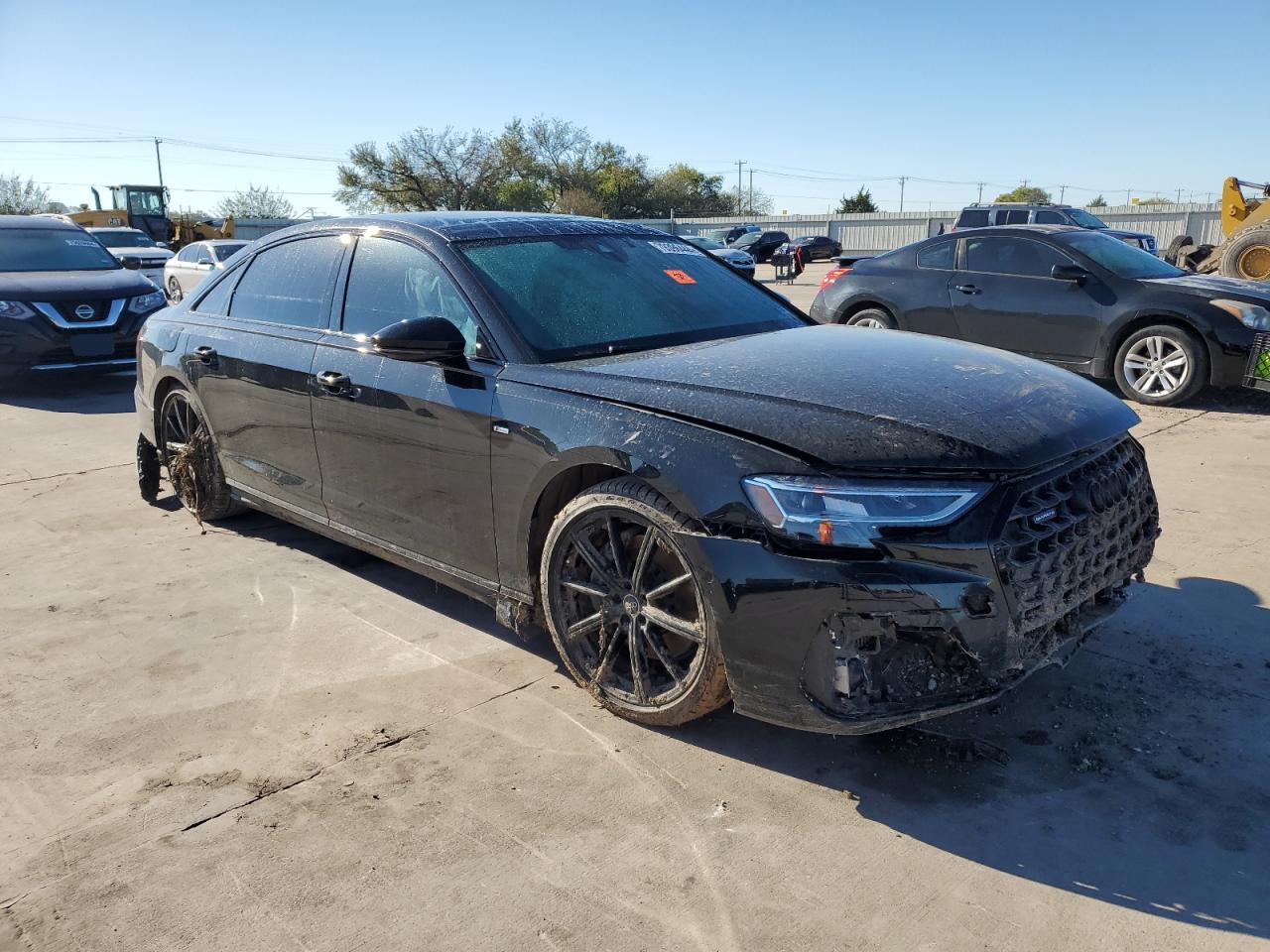 2022 Audi A8 VIN WAULDAF86NN009197 Copart auction photo, front end / water/flood damage thumbnail 4
