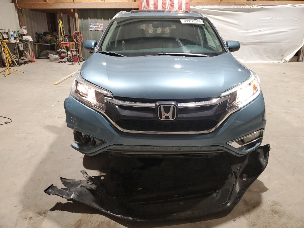 2016 Honda CR-V VIN 2HKRM3H72GH517361 Copart auction photo, front end damage thumbnail 5