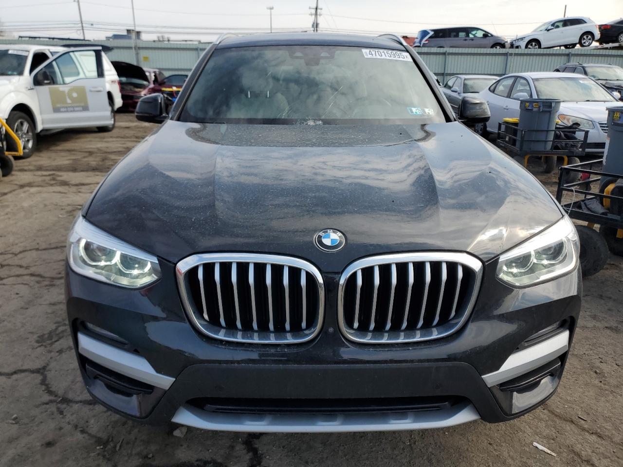 2021 BMW X3 VIN 5UXTY5C09M9F31716 Copart auction photo, top/roof damage thumbnail 5