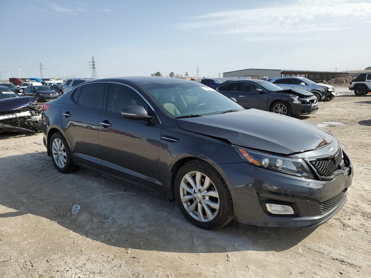 2015 KIA Optima VIN 5XXGN4A77FG443059 Copart auction photo, front end / minor dent/scratches damage thumbnail 4