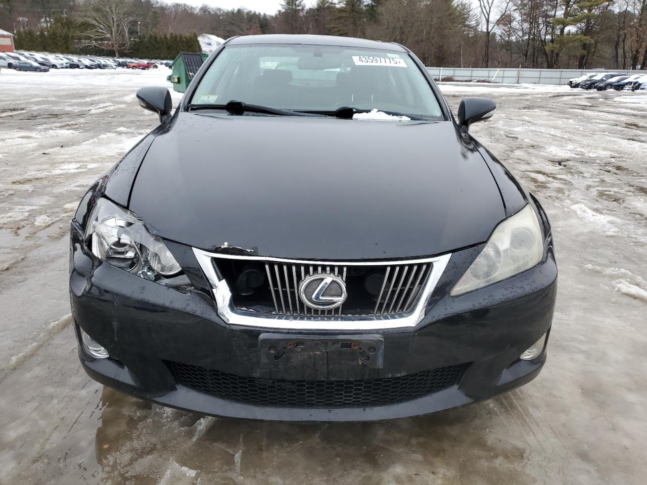2009 Lexus IS VIN JTHCK262X95035364 Copart auction photo, vandalism / front end damage thumbnail 5
