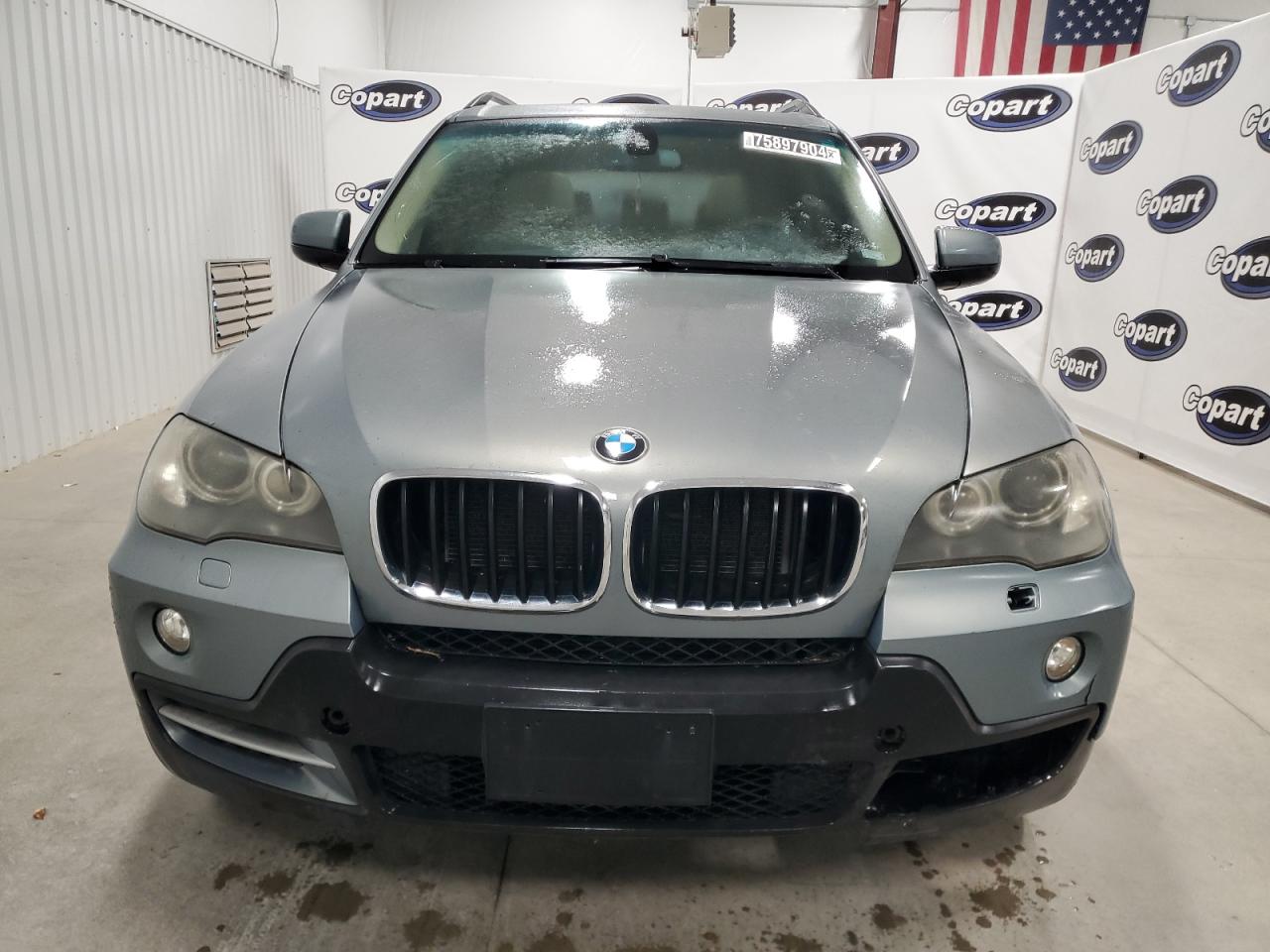 2008 BMW X5 VIN 5UXFE43548L001865 Copart auction photo, front end / rear end damage thumbnail 5