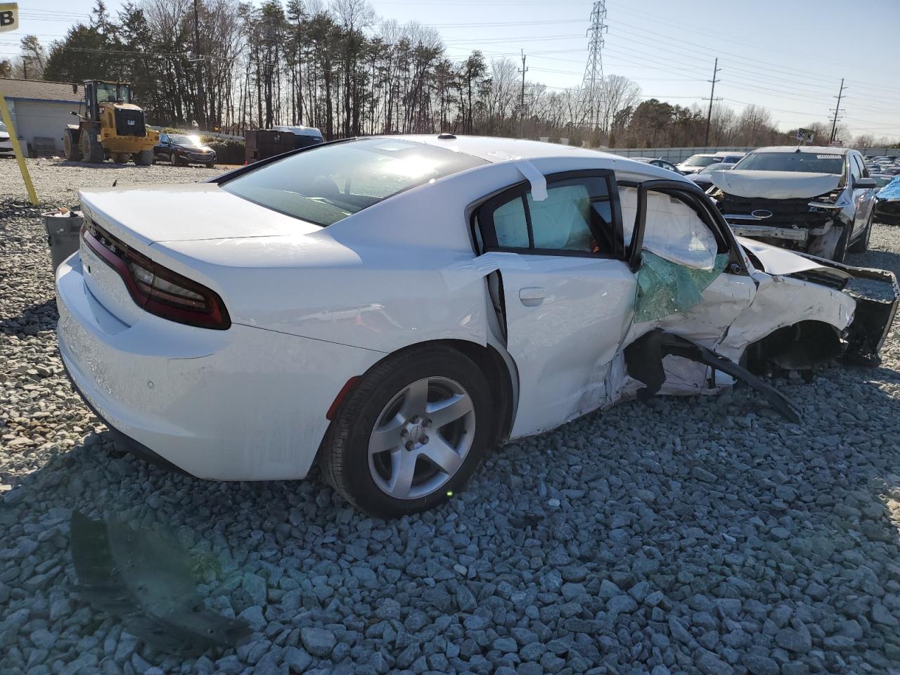 2021 Dodge Charger VIN 2C3CDXAT8MH528006 Copart auction photo, side / front end damage thumbnail 3
