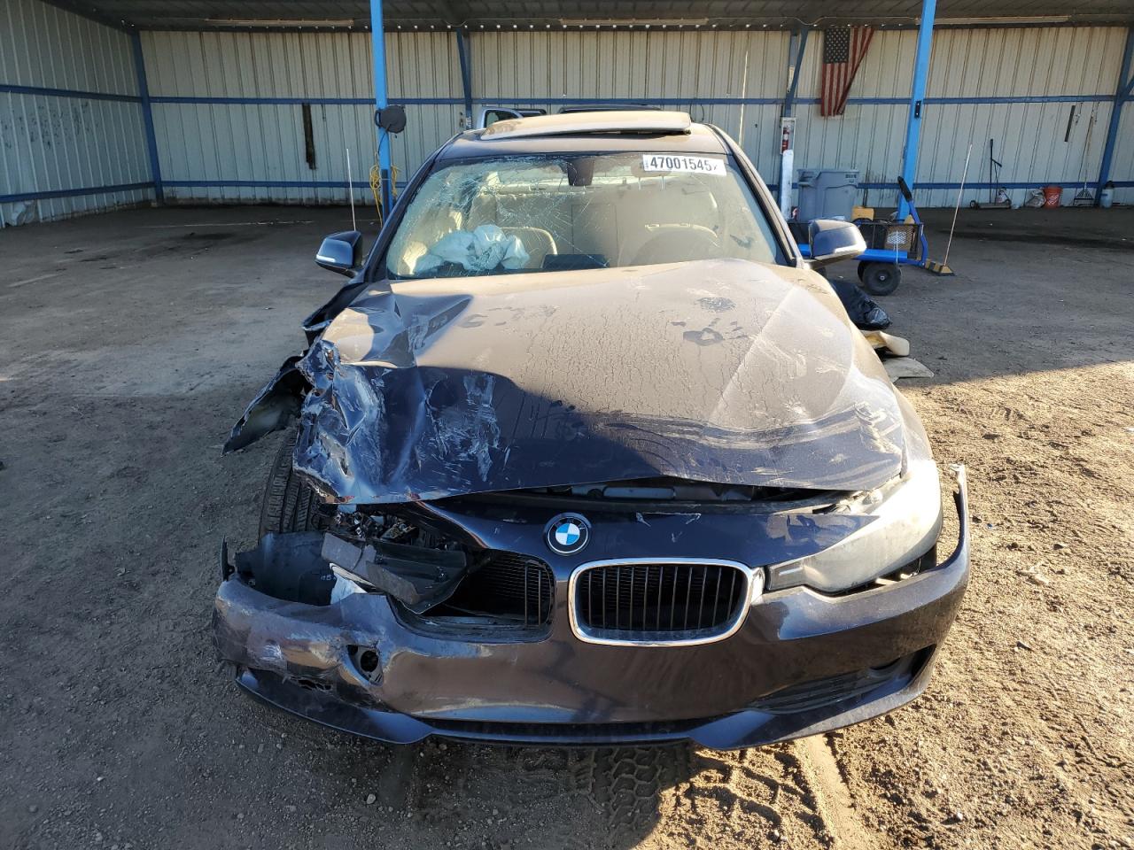 2014 BMW 3er VIN WBA3B1G57ENT01029 Copart auction photo, front end / side damage thumbnail 5