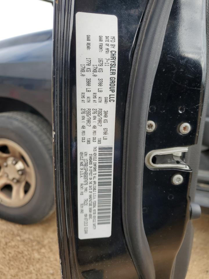 2011 Dodge RAM VIN 1D7RB1GP4BS697079 Copart auction photo, minor dent/scratches damage thumbnail 12