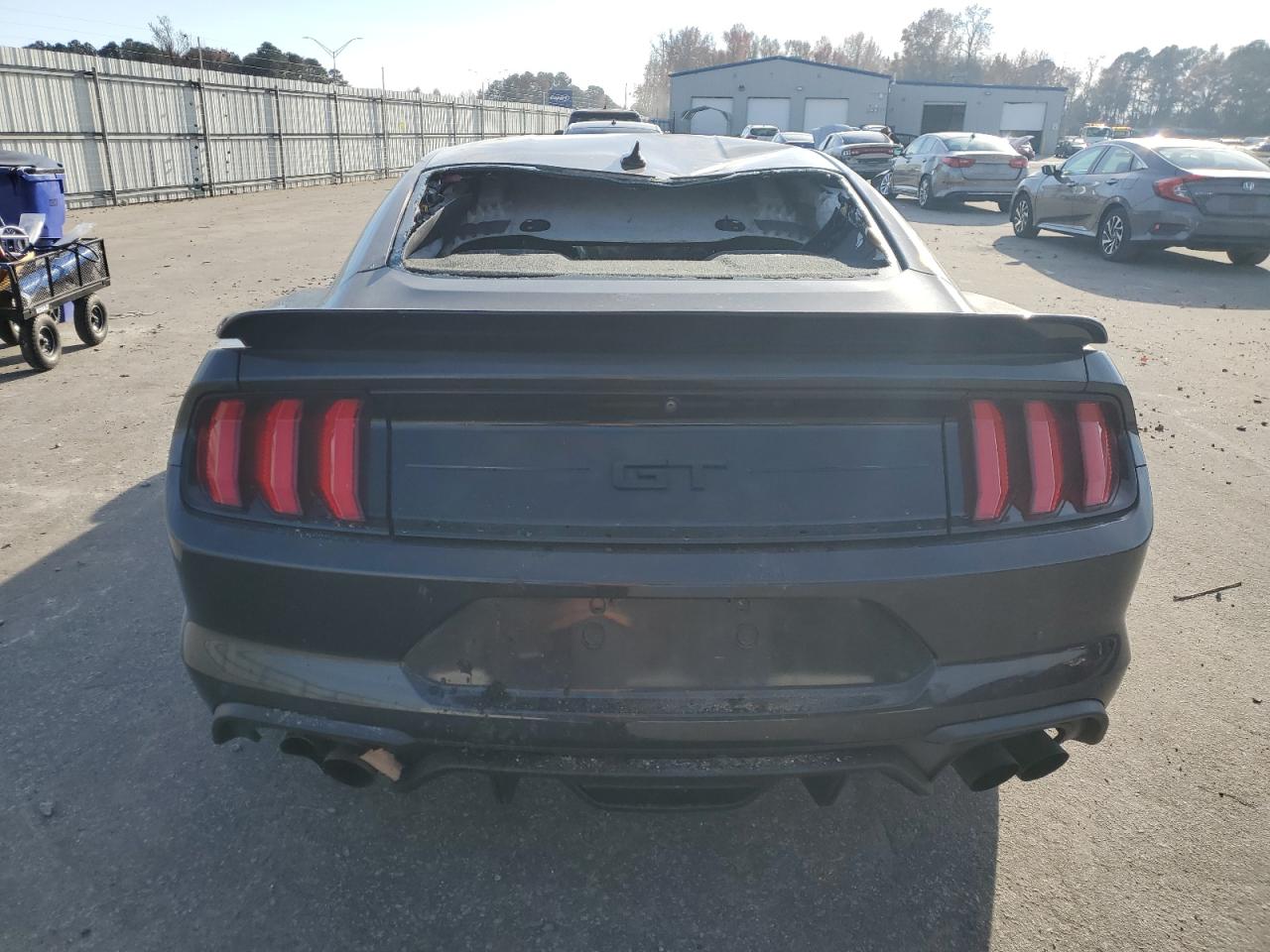 2022 Ford Mustang VIN 1FA6P8CF9N5128418 Copart auction photo, all over damage thumbnail 6