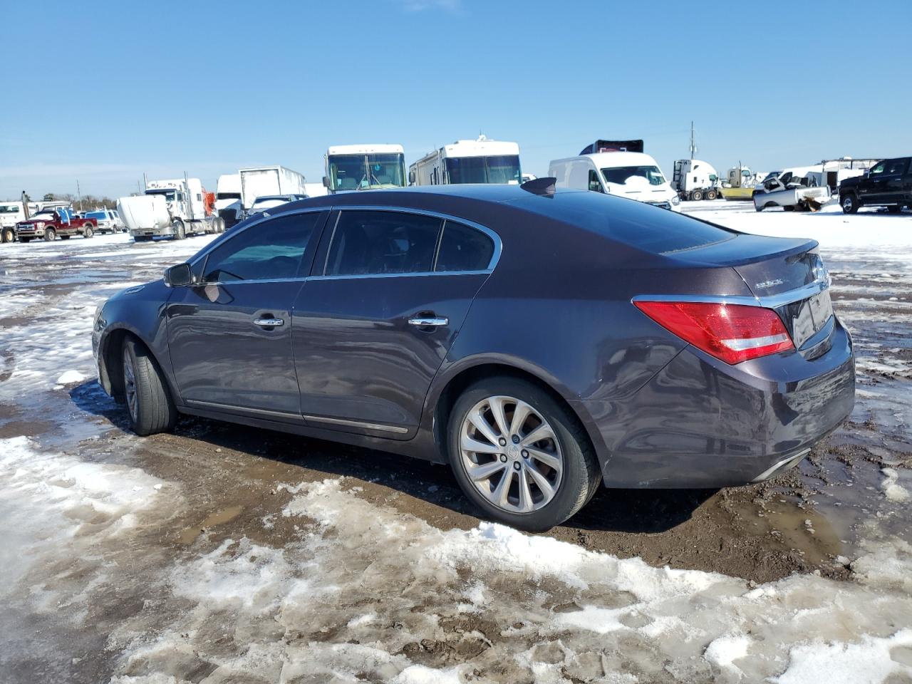 2015 Buick LaCrosse VIN 1G4GB5G35FF22879 Copart auction photo, side / front end damage thumbnail 2