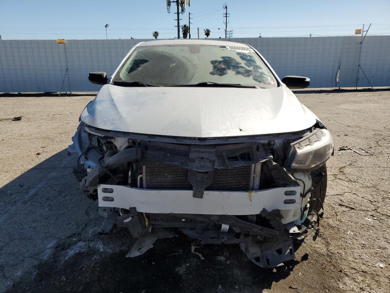 2018 Chevrolet Malibu VIN G1ZD5ST7JF201305 Copart auction photo, front end / undercarriage damage thumbnail 5