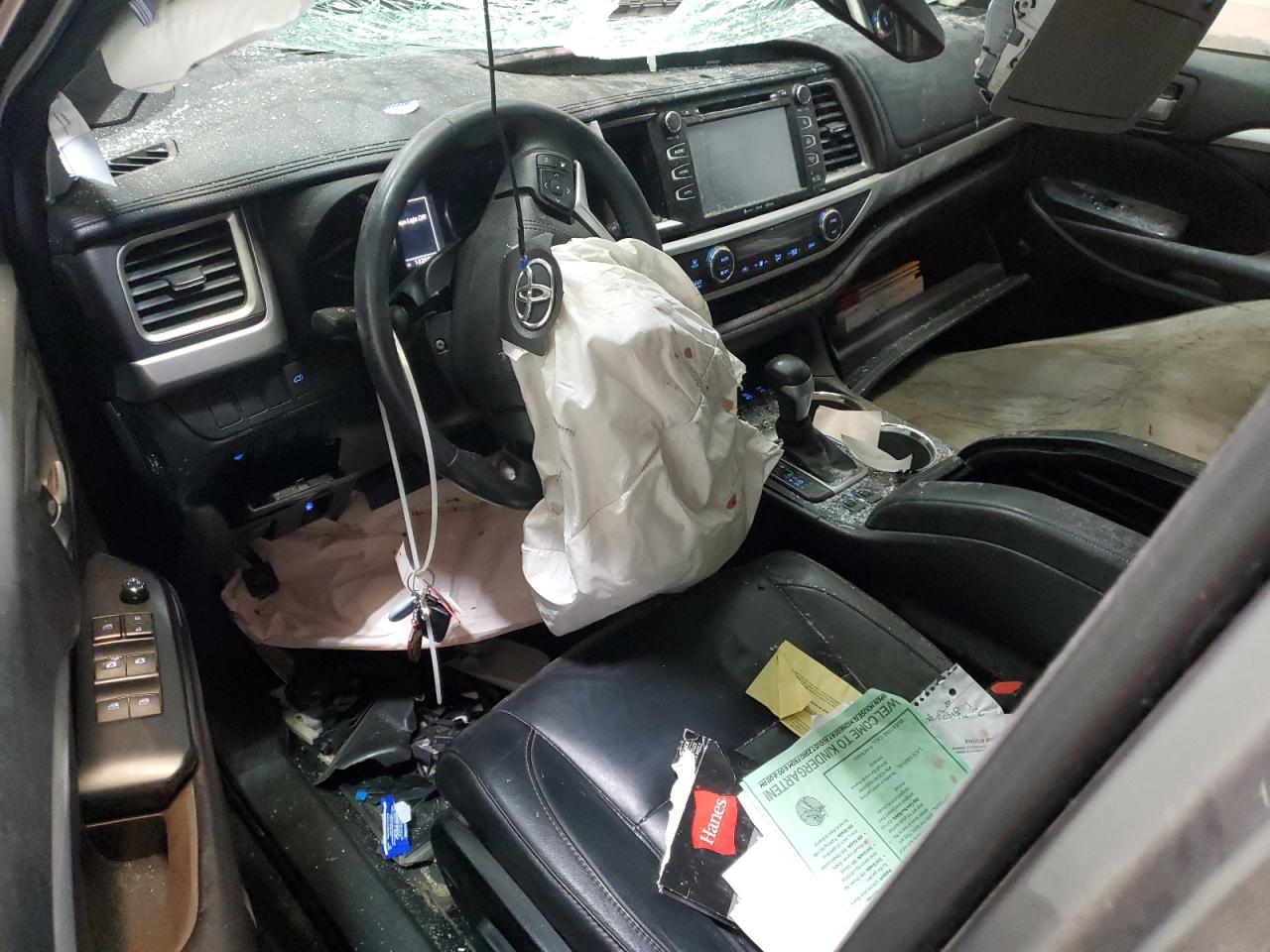 2016 Toyota Highlander VIN 5TDJKRFH8GS312073 Copart auction photo, front end damage thumbnail 8