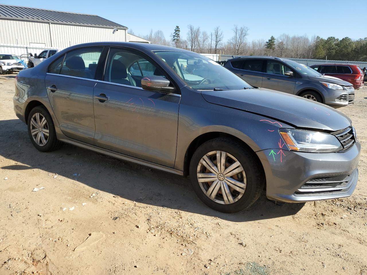 2017 Volkswagen Jetta VIN 3VW2B7AJ3HM310829 Copart auction photo, front end / side damage thumbnail 4