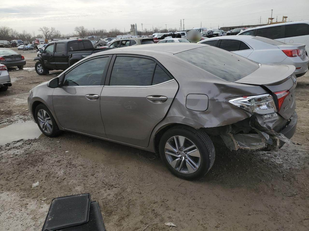 2014 Toyota Corolla VIN 5YFBPRHE8EP072943 Copart auction photo, rear end damage thumbnail 2