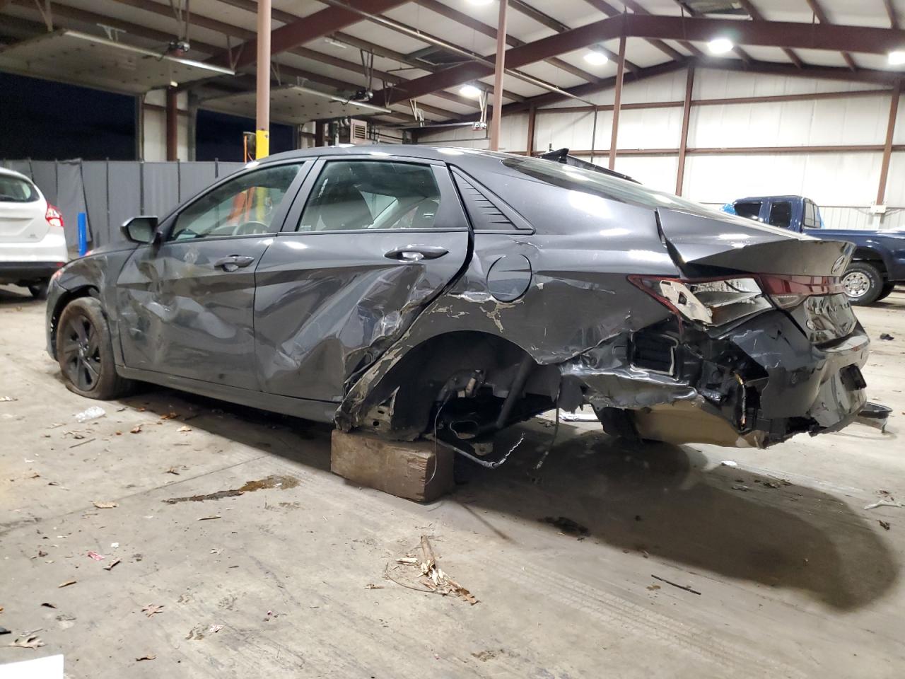 2023 Hyundai Elantra VIN KMHLM4AG0PU630944 Copart auction photo, side / rear end damage thumbnail 2