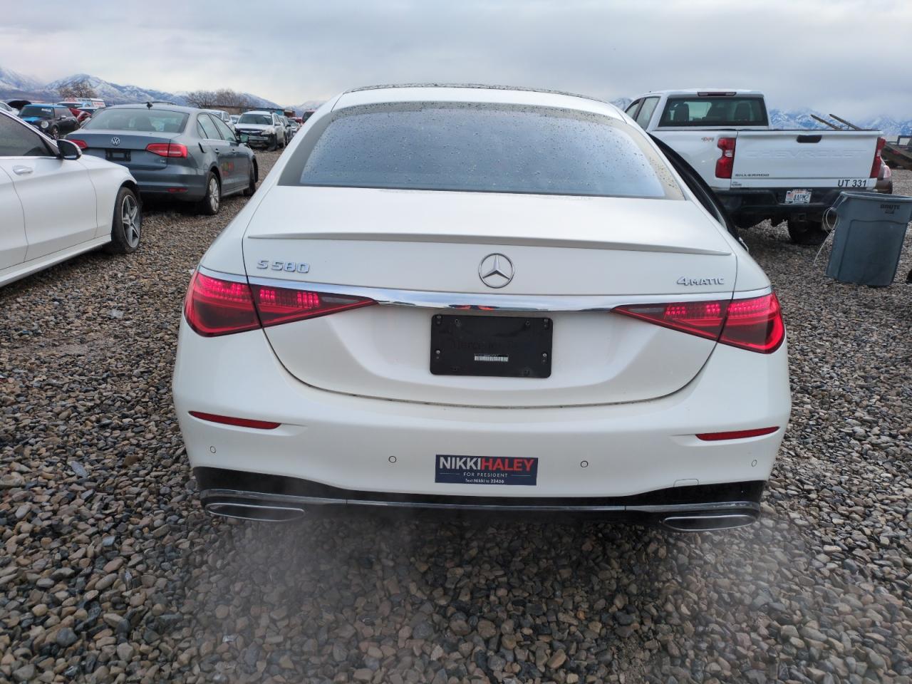 2022 Mercedes-Benz S-klasse VIN W1K6G7GB4NA067343 Copart auction photo, side damage thumbnail 6