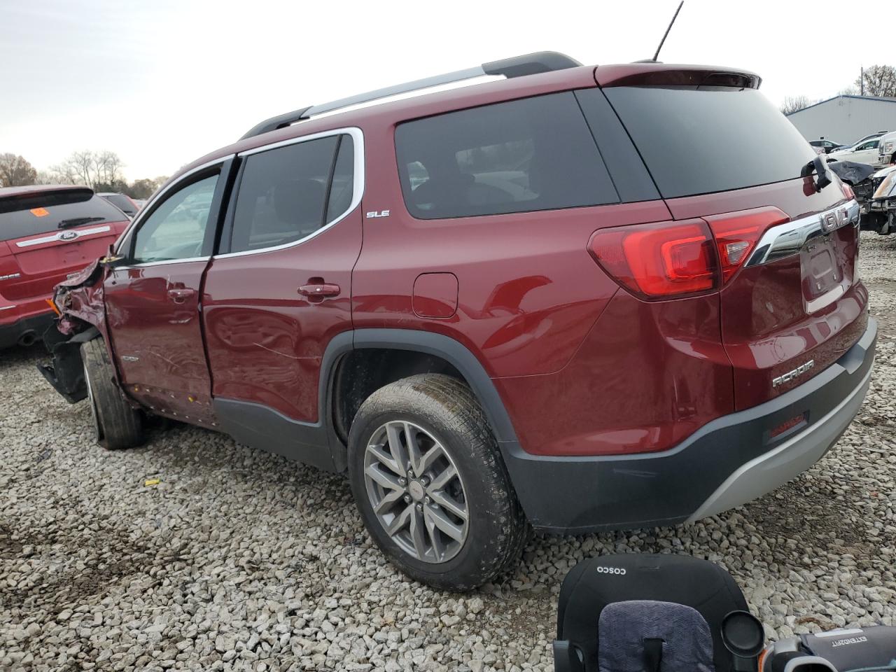 2017 GMC Acadia VIN 1GKKNSLA0HZ205999 Copart auction photo, front end / side damage thumbnail 2