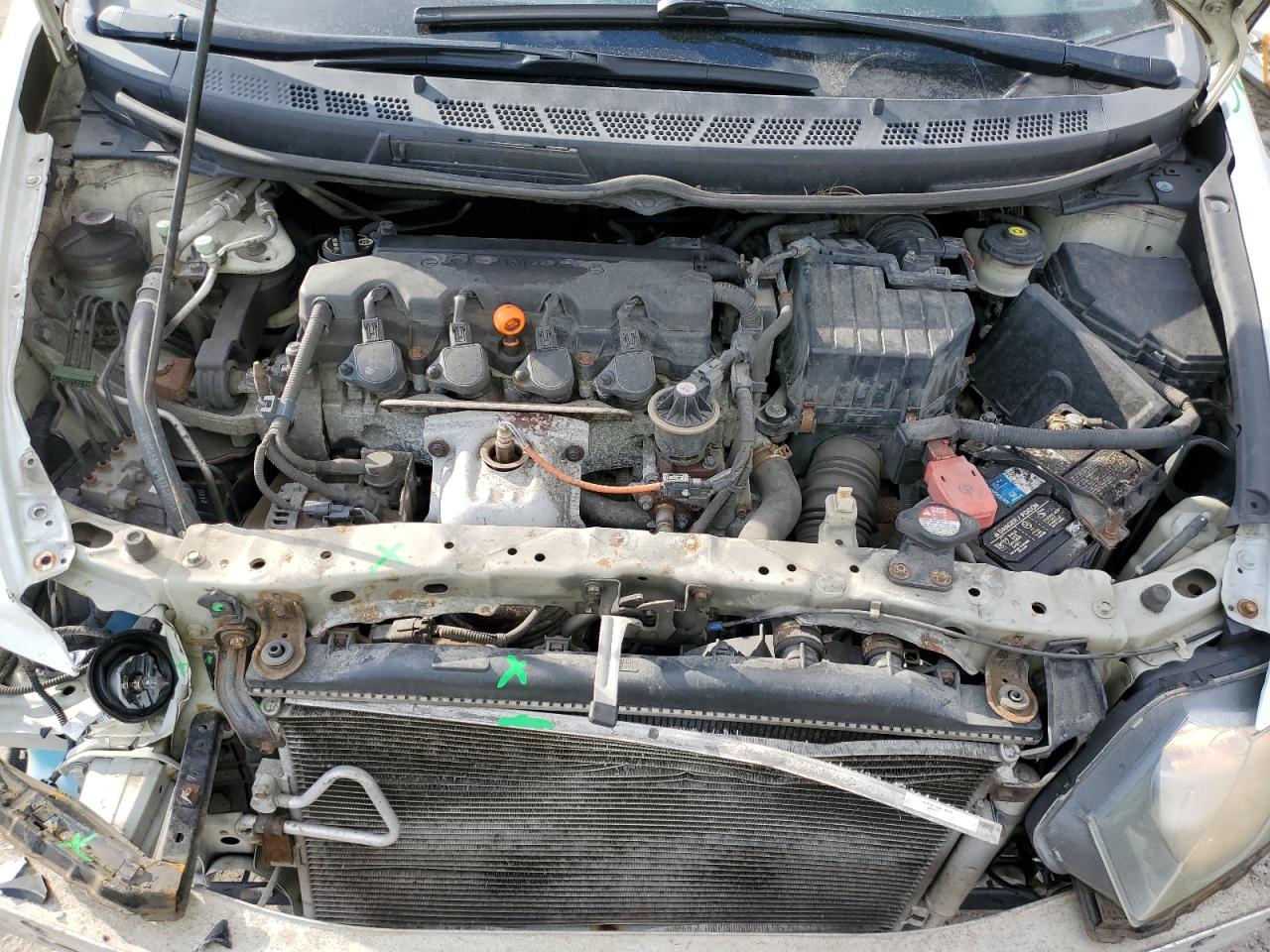2010 Honda Civic VIN 2HGFA1F56AH584385 Copart auction photo, front end / minor dent/scratches damage thumbnail 11