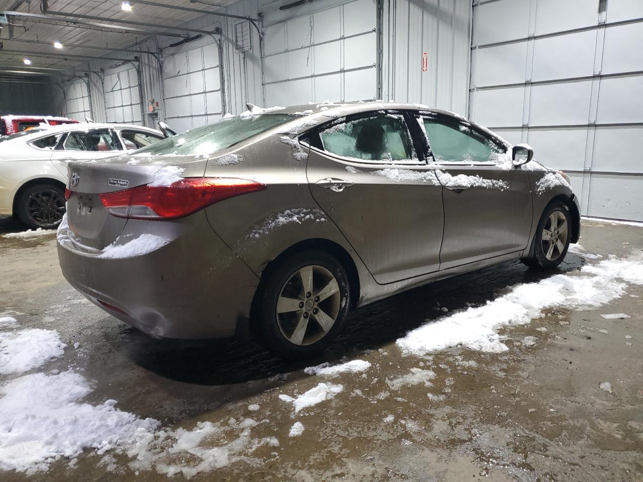 2013 Hyundai Elantra VIN 5NPDH4AE8DH287107 Copart auction photo, front end / side damage thumbnail 3