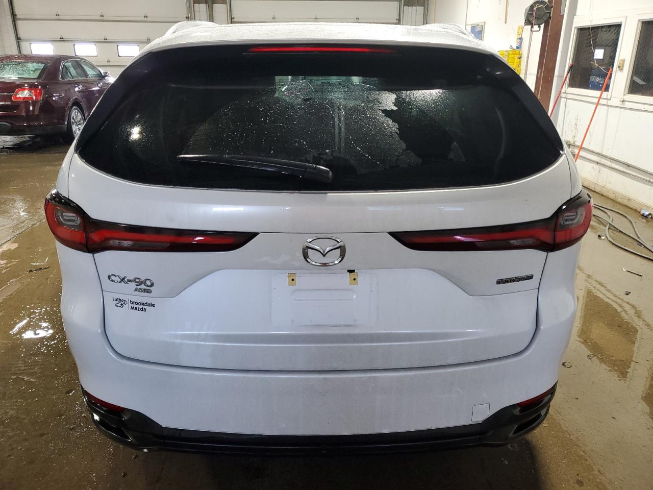 2024 Mazda CX-90 VIN JM3KKBHAXR1157609 Copart auction photo, side / front end damage thumbnail 6