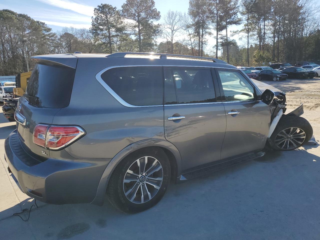 2020 Nissan Armada VIN JN8AY2ND5LX015839 Copart auction photo, all over damage thumbnail 3