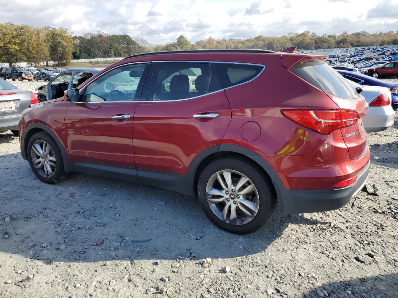 2013 Hyundai Santa Fe VIN 5XYZU3LA1DG074657 Copart auction photo, mechanical damage thumbnail 2