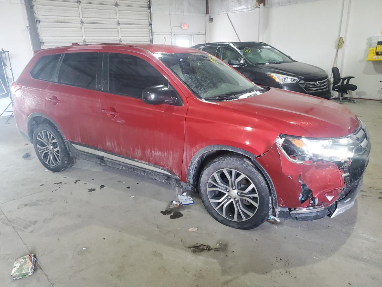 2017 Mitsubishi Outlander VIN JA4AD2A35HZ037186 Copart auction photo, front end / side damage thumbnail 4
