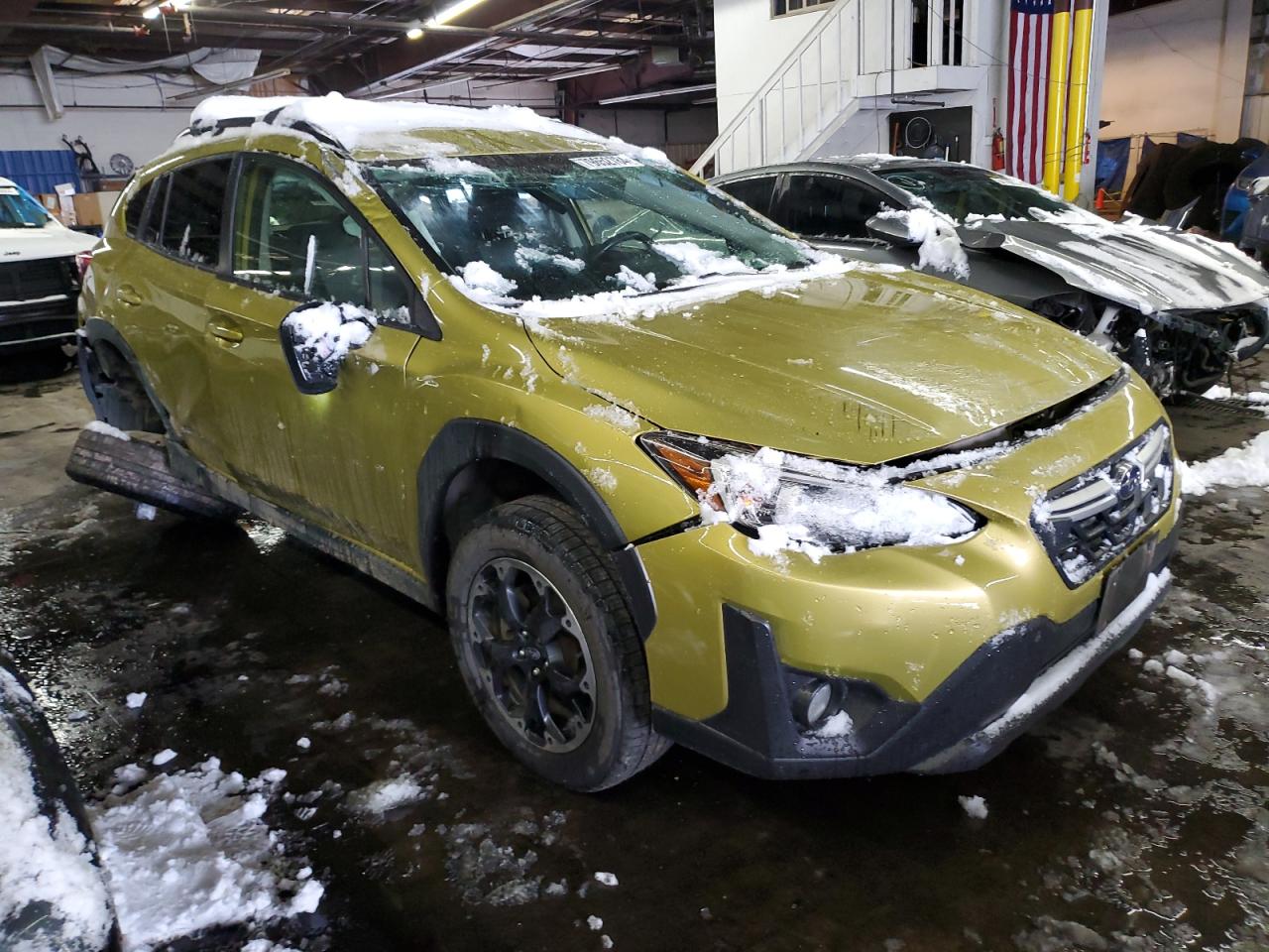 2021 Subaru XV VIN JF2GTAPC0MH307429 Copart auction photo, rollover damage thumbnail 4