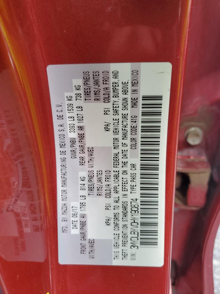 2017 Toyota Yaris VIN 3MYDLBYV0HY190874 Copart auction photo, front end / undercarriage damage thumbnail 12