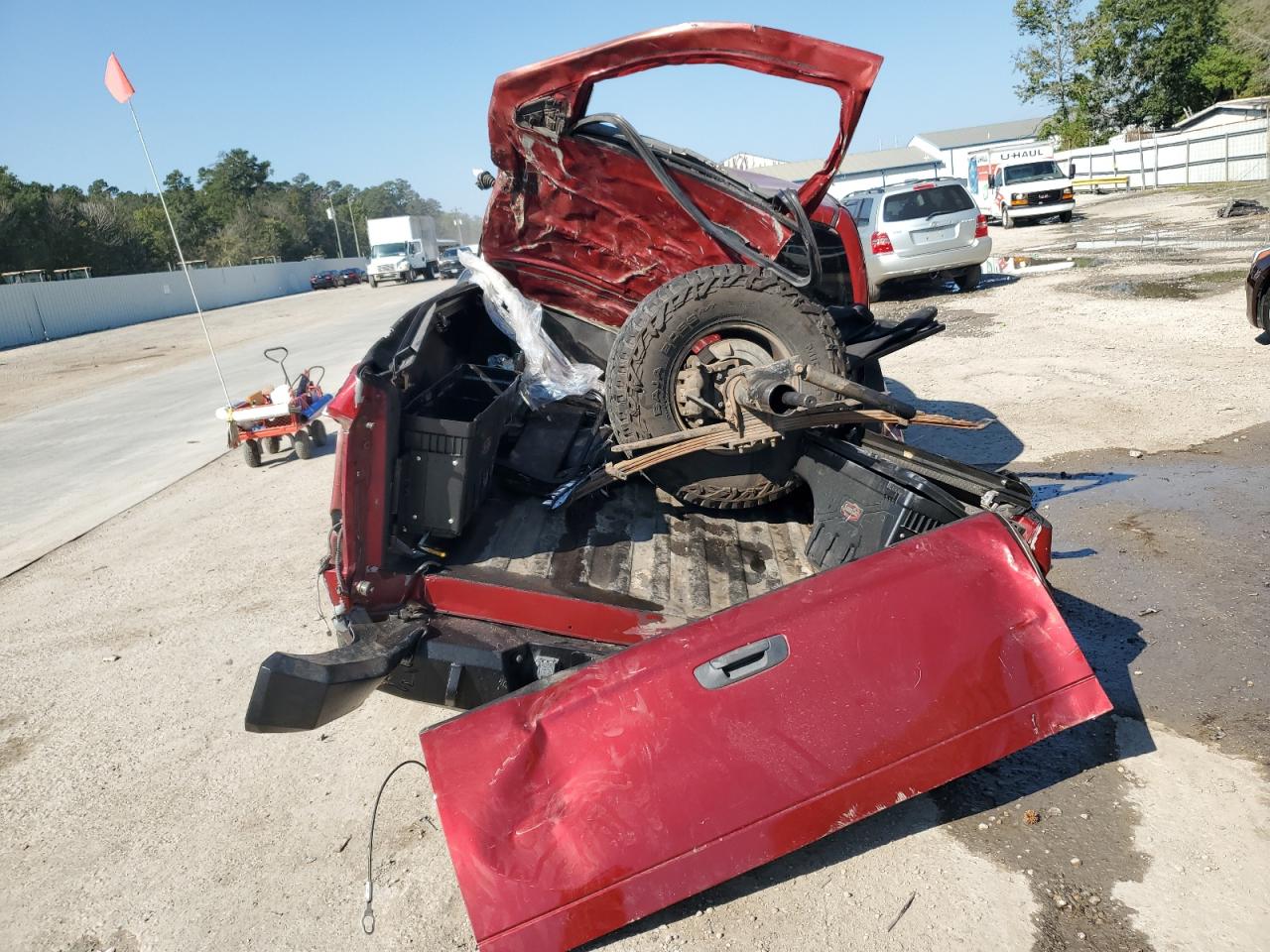 2008 Dodge RAM VIN 3D7KS28A58G108820 Copart auction photo, rollover damage thumbnail 6