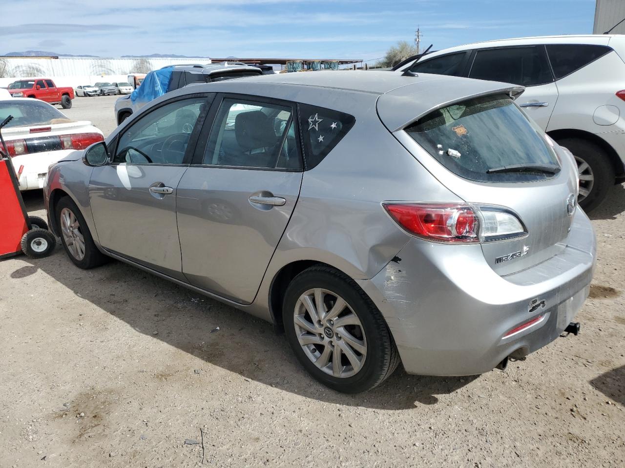 2013 Mazda 3 VIN JM1BL1M75D1816344 Copart auction photo, side / front end damage thumbnail 2