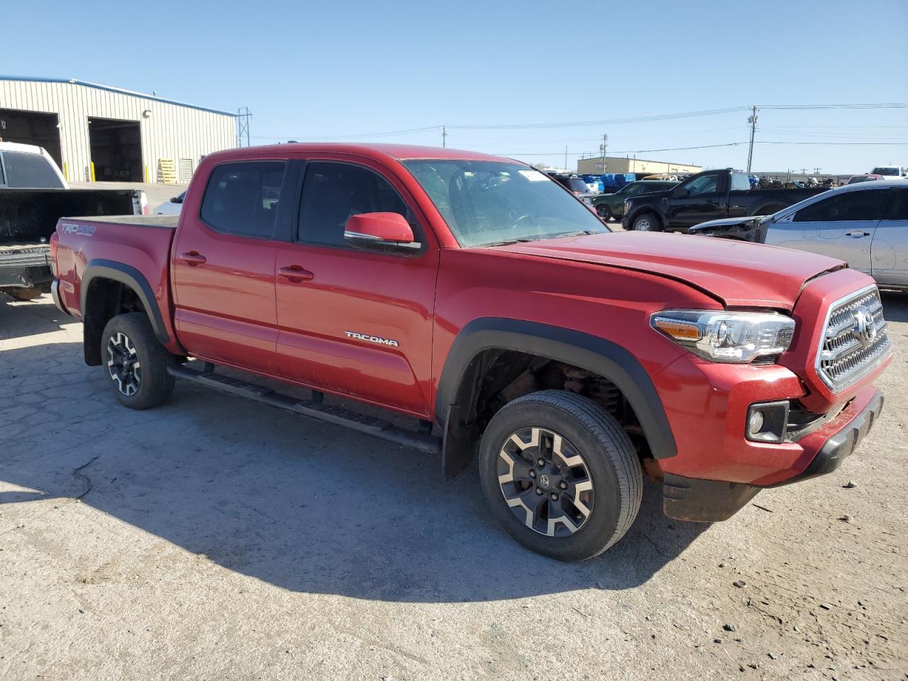 2017 Toyota Tacoma VIN 5TFCZ5AN9HX056869 Copart auction photo, front end / undercarriage damage thumbnail 4