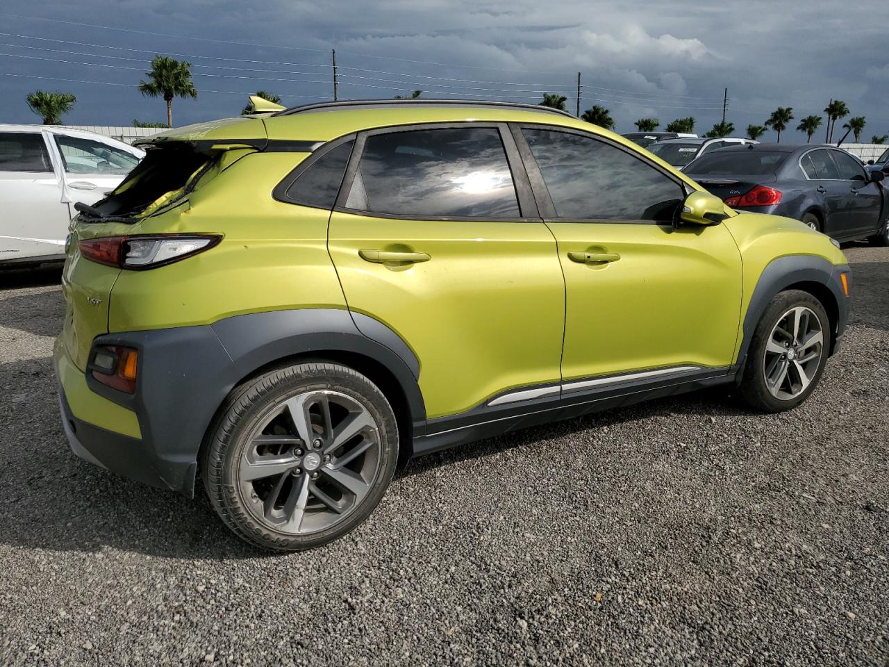 2019 Hyundai Kona VIN KM8K33A54KU217294 Copart auction photo, water/flood / rear end damage thumbnail 3