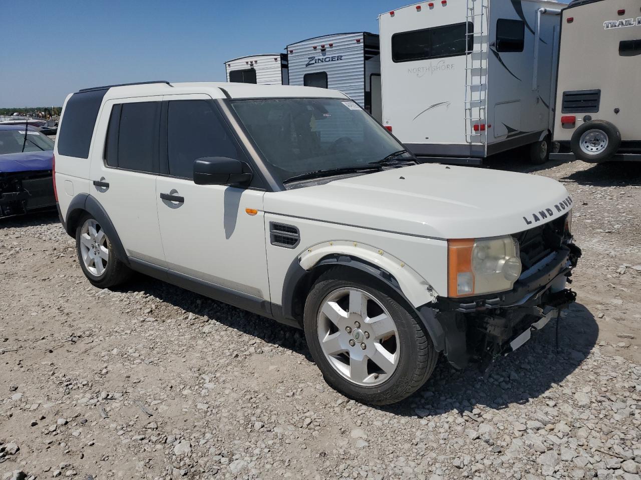 2007 Land Rover LR3 VIN SALAG25477A421671 Copart auction photo, front end / hail damage thumbnail 3