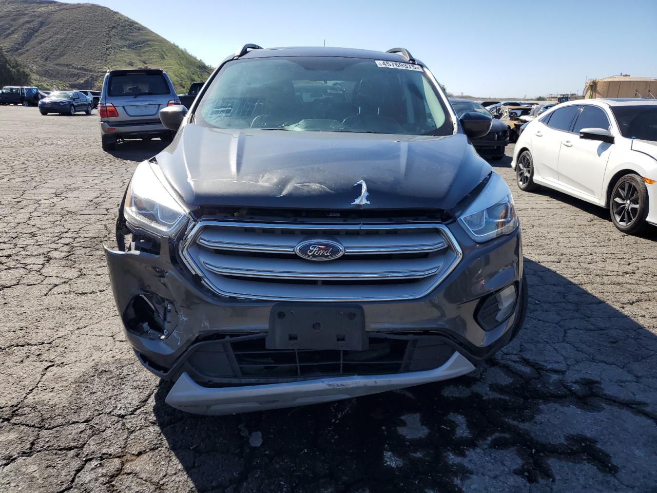 2018 Ford Escape VIN 1FMCU9HD9JUD30917 Copart auction photo, front end / side damage thumbnail 5