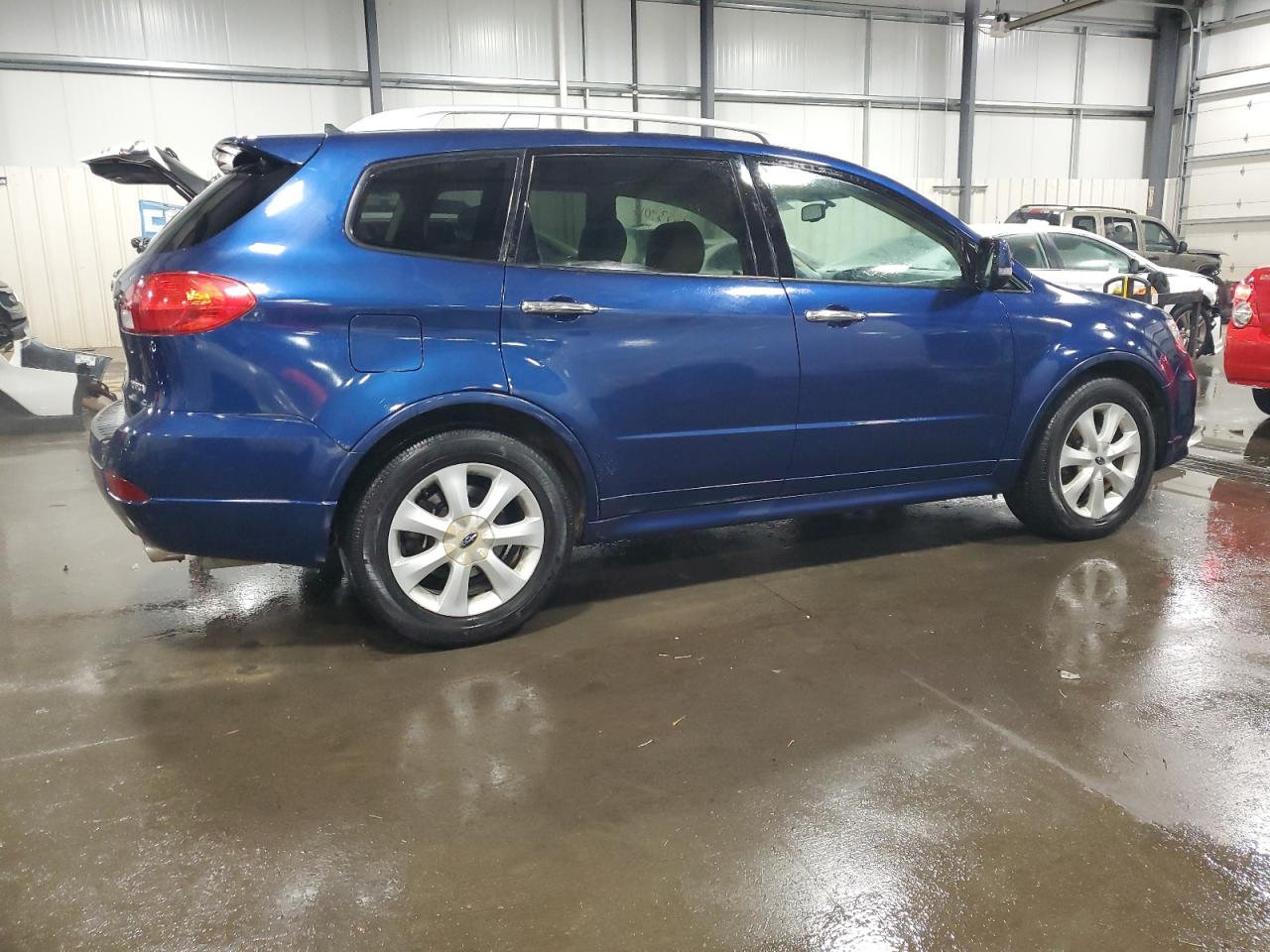 2011 Subaru Tribeca VIN 4S4WX9KD9B4402360 Copart auction photo, front end / side damage thumbnail 3