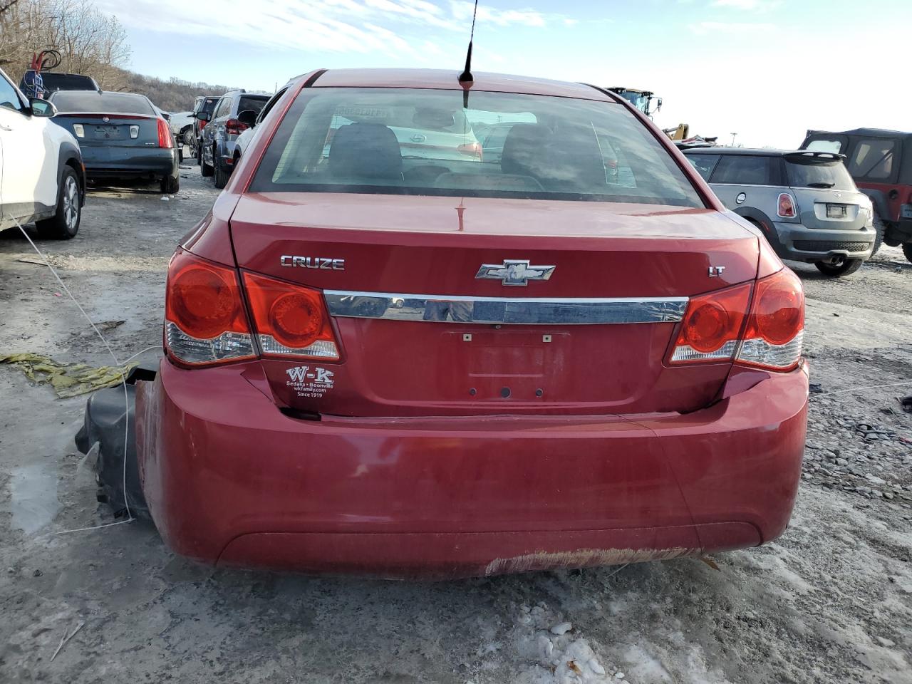 2014 Chevrolet Cruze VIN 1G1PC5SB8E7375188 Copart auction photo, rear end / front end damage thumbnail 6