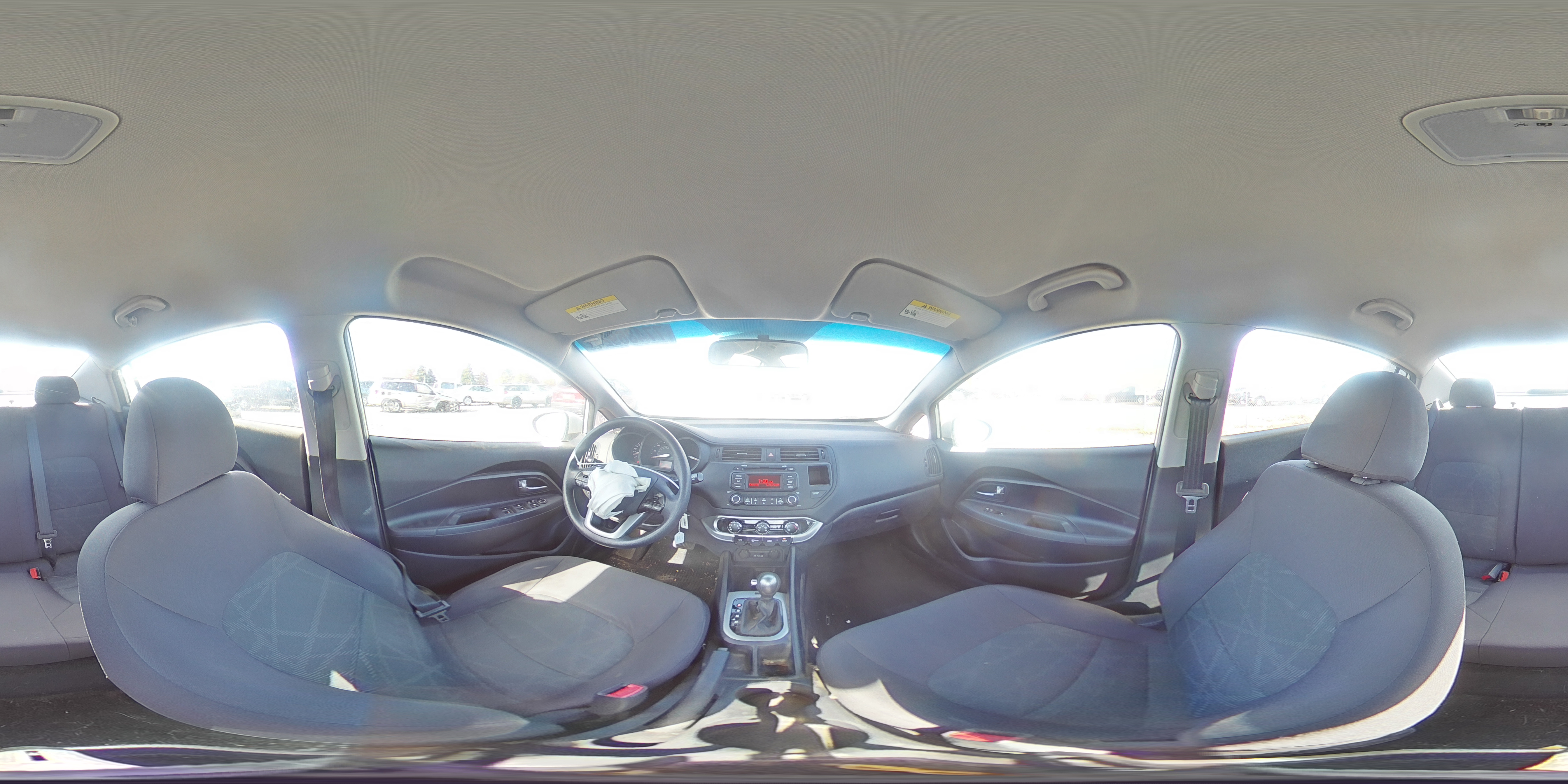 2013 KIA Rio VIN KNADM4A32D6110604 Copart auction photo, front end damage thumbnail 13